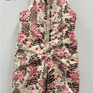 Carter's Pink and Brown Leopard Print One Piece